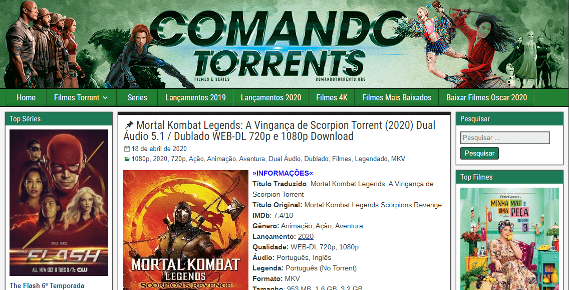 Comando Torrent, comandotorrents