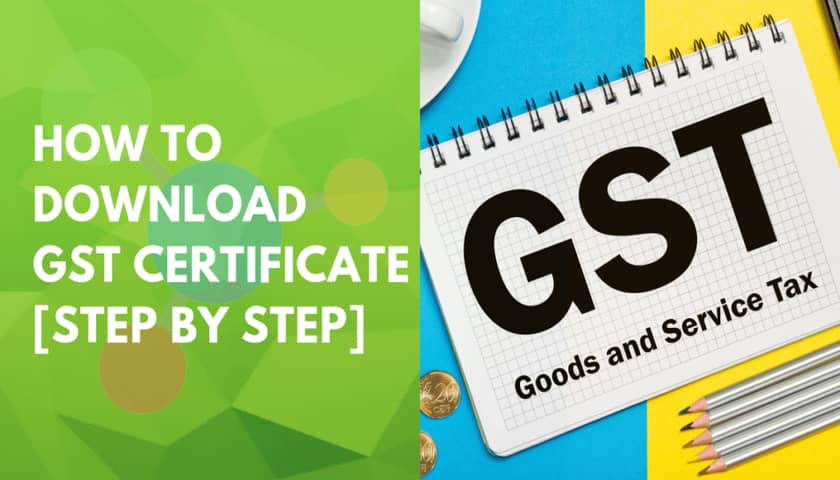gst registration certificate from gst portal