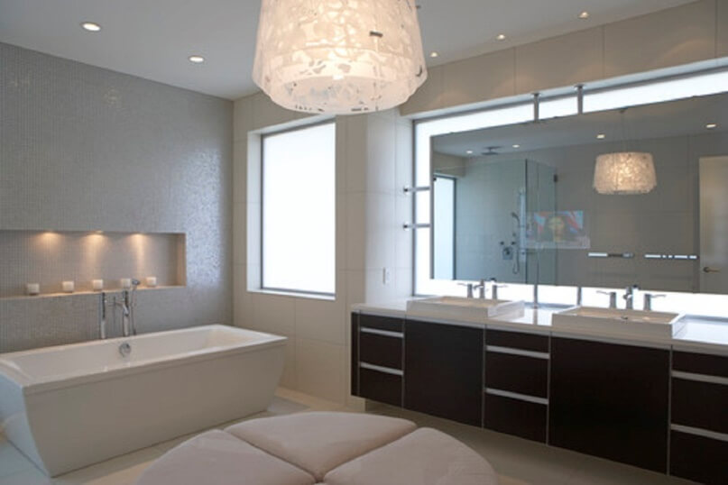 Replace The Old Bathroom Lighting Fixtures