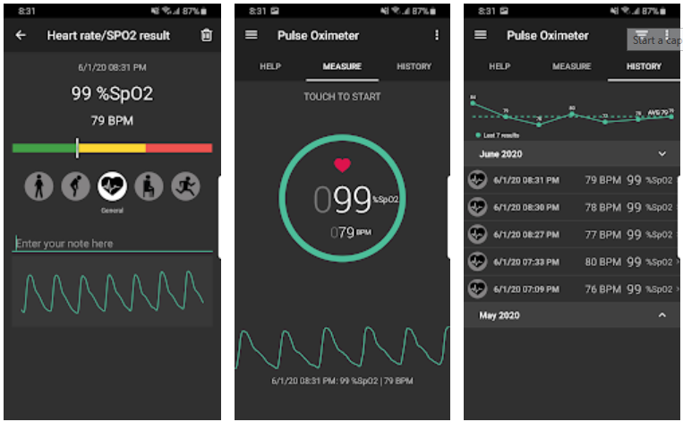 Pulse Oximeter App