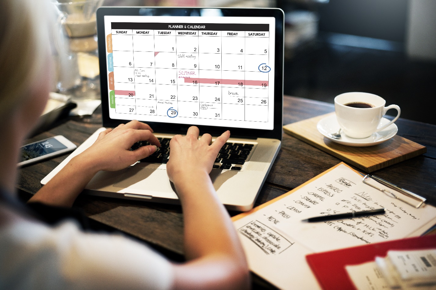 Organize Schedule